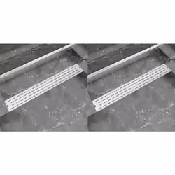 Questa canaletta di drenaggio per doccia ha un design moderno ed elegante, e aggiungerà un tocco di stile a qualsiasi bagno.  ...