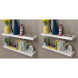 vidaXL Mensole a Parete 4 pz Bianche 80 cm