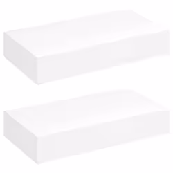 vidaXL Mensole con Cassetti 2 pz Bianco 48 cm - Vista aggiuntiva 2