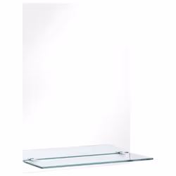 vidaXL Specchio da Parete con Mensola 40x60 cm in Vetro Temperato - Vista aggiuntiva 2