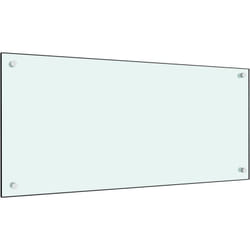 Vidaxl - Paraschizzi per Cucina Bianco in Vetro Temperato Protezione Affidabile vari dimensioni dimensioni : 90 x 40 cm