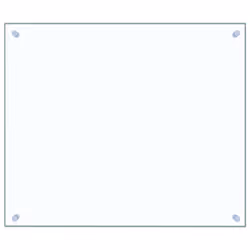 vidaXL Paraschizzi per Cucina Trasparente 70x60 cm in Vetro Temperato - Vista aggiuntiva 2