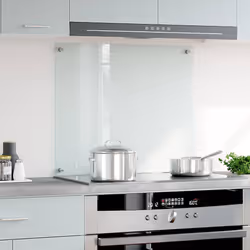 vidaXL Paraschizzi per Cucina Trasparente 70x60 cm in Vetro Temperato - Vista aggiuntiva 3