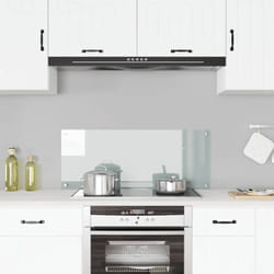 Paraschizzi per Cucina Trasparente in Vetro Temperato Alta Protezione vari dimensioni dimensioni : 100 x 40 cm