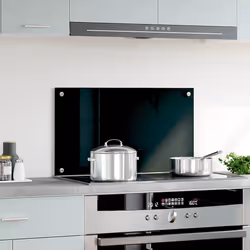Paraschizzi per Cucina Nero 70x40 cm in Vetro Temperatocod mxl 120888 - Vista aggiuntiva 2
