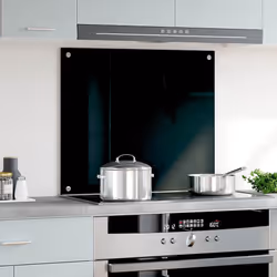 Paraschizzi per Cucina Nero 70x60 cm in Vetro Temperatocod mxl 121007 - Vista aggiuntiva 2