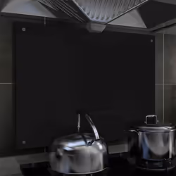 Colore: Nero Dimensioni: 80 x 60 cm (L x L) Spessore: 6 mm Materiale: Vetro temperato Facile da pulire Proteggere dagli schiz ...