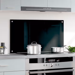 Paraschizzi per Cucina Nero 90x50 cm in Vetro Temperatocod mxl 120920 - Vista aggiuntiva 2