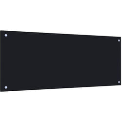 Paraschizzi per Cucina Nero in Vetro Temperato Alta Protezione vari dimensioni dimensioni : 100 x 40 cm