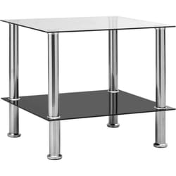 Vidaxl - Tavolino Trasparente 45x50x45 cm in Vetro Temperato 30830
