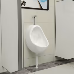 Colore: Bianco Materiale: Ceramica Dimensioni orinatoio: 36 x 32 x 48 cm (L x P x A) Design: Sciacquone alto Facile da pulire ...