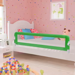 Sponde Letto di Sicurezza Bambini Verde 180x42cm Poliesterecod mxl 79861