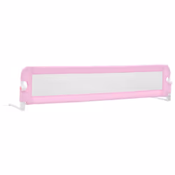 vidaXL Sponde Letto di Sicurezza per Bambini Rosa 180x42cm Poliestere - Vista aggiuntiva 2