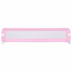 vidaXL Sponde Letto di Sicurezza per Bambini Rosa 180x42cm Poliestere - Vista aggiuntiva 3