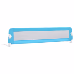 vidaXL Sponde Letto di Sicurezza per Bambini Blu 180x42cm Poliestere - Vista aggiuntiva 2