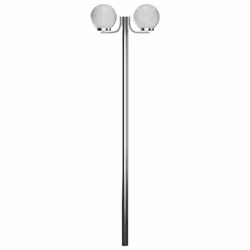 vidaXL Lampione da Giardino con 2 Lampade 220 cm - Vista aggiuntiva 2