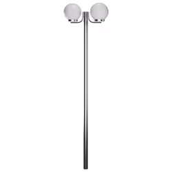 vidaXL Lampione da Giardino con 2 Lampade 220 cm - Vista aggiuntiva 3
