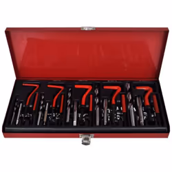 Questo Kit di riparazione potrà essere utilizzato per riparare o sostituire filettature di viti interne danneggiate o consuma ...