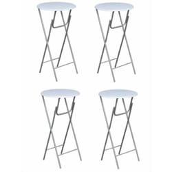 Vidaxl - Table Bar 4 folding tables with mdf top 60x112 cm various colors colore : bianco