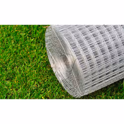 Recinzione in Rete in Acciaio Zincato Quadrata 1x25 m Argentocod mxl 97187 - Vista aggiuntiva 3