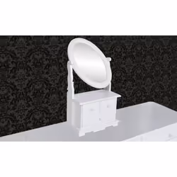 Toletta con Specchio Oscillante Ovale in MDF cod mxl 97252 - Vista aggiuntiva 3