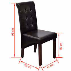 VidaXL 160320 sedia da ristorante e da sala da pranzo - Vista aggiuntiva 7