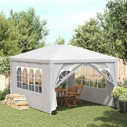 vidaXL Tenda per Feste 3x4 m Bianca