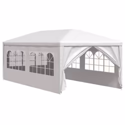 vidaXL Tenda per Feste 3x6 m Bianca - Vista aggiuntiva 2