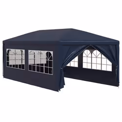 vidaXL Tenda per Feste 3x6 m Blu - Vista aggiuntiva 2
