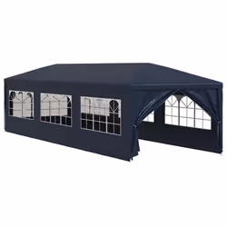 vidaXL Tenda per Feste 3x9 m Blu - Vista aggiuntiva 2