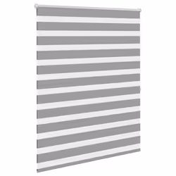 vidaXL Tenda a rullo oscurante zebra 120x175 cm grigia - Vista aggiuntiva 3