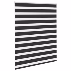 vidaXL Tenda a rullo oscurante zebra 120x175 cm nera - Vista aggiuntiva 3