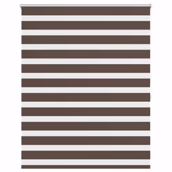 vidaXL Tenda a rullo oscurante zebra 120x175 cm caffé - Vista aggiuntiva 2