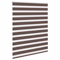 vidaXL Tenda a rullo oscurante zebra 120x175 cm caffé - Vista aggiuntiva 3