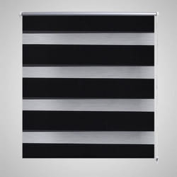 Vidaxl - Tenda a Rullo, Avvolgibile Porta Finestra giorno e notte oscurante zebra 120x230 cm nero 34248