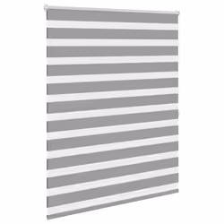 vidaXL Tenda a rullo oscurante zebra 140x175cm grigia - Vista aggiuntiva 3