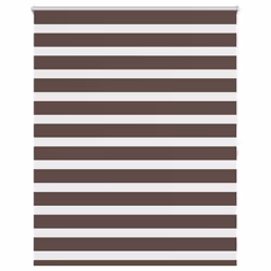 vidaXL Tenda a rullo oscurante zebra 140x175cm caffé - Vista aggiuntiva 2