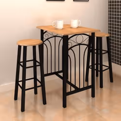 VidaXL 240095 set di mobili per cucina e sala da pranzo Rettangolare - Vista aggiuntiva 5