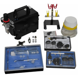 Vidaxl - Set Compressore Aerografo con 3 Pistole 89589