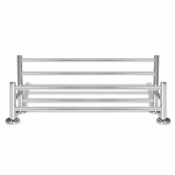 VidaXL 140334 anello e portasciugamano Porta asciugamano Montabile a parete Acciaio inox - Vista aggiuntiva 4