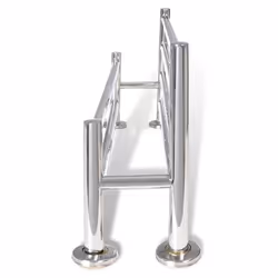 VidaXL 140334 anello e portasciugamano Porta asciugamano Montabile a parete Acciaio inox - Vista aggiuntiva 5