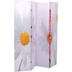 Paravento Pieghevole 160x170cm con Stampa Fiore Vidaxl 25337