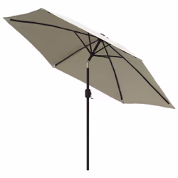 vidaXL Parasole Bianco Sabbia 3 m con Palo in Acciaio - Vista aggiuntiva 3
