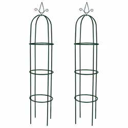 vidaXL Set Torri ad Arco 2 pz per Piante Rampicanti da Giardino - Vista aggiuntiva 2