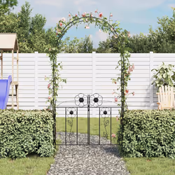 Arco con porta da giardino per piante rampicanticod mxl 127790 - Vista aggiuntiva 2