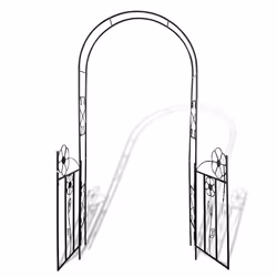 Arco con porta da giardino per piante rampicanticod mxl 127790 - Vista aggiuntiva 3