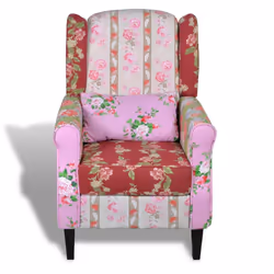 vidaXL Poltrona con Design Patchwork in Tessuto - Vista aggiuntiva 3
