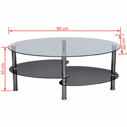 VidaXL 240509 tavolino da caffè, comodino e consolle da soggiorno - Vista aggiuntiva 4