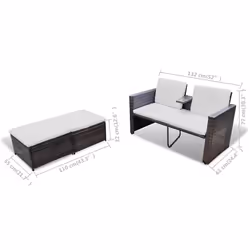 VidaXL 40736 set mobili da esterno - Vista aggiuntiva 7