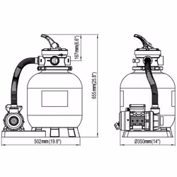 VidaXL 90396 Pompa per filtrare la sabbia - Vista aggiuntiva 5